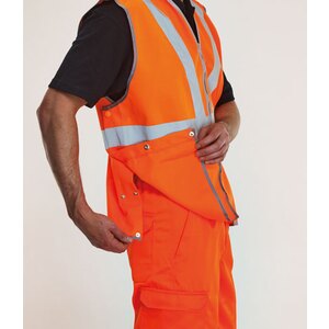 KeepSAFE High-Visibility Rail Waistcoat Orange