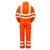 PULSAR PROTECT Rail Spec High Visibility Waterproof Coverall Orange