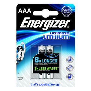 Energizer Lithium Battery Type AAA (Pack 4)