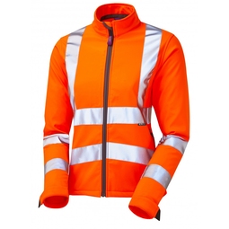 Leo Honeywell Women's High-Visibility Softshell Jacket Orange