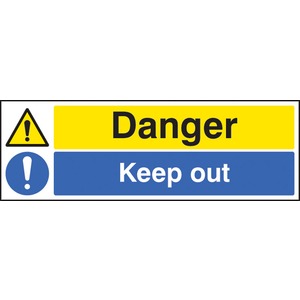Danger Keep Out Rigid Plastic Sign