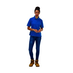 Endurance Women's Polycotton Polo Shirt - Royal Blue