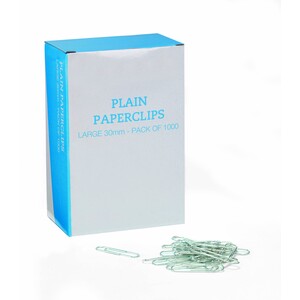 Large Paperclips 32MM (Box 1000)