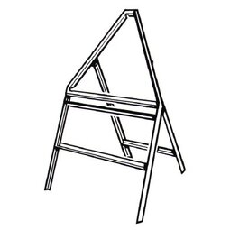 750mm Triangle Road Sign Frame with Supplementary Bar