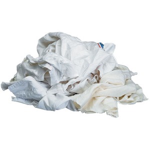 White Towelling Textile Rags