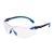 3M S1101SGAFKT EU Solus 1000 Safety Glasses Blue/Black Frame Scotchgard Anti Fog /Anti Scratch Coating (K&N) Clear Lens Foam Gasket and Strap