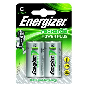Energizer Plus Power Rechargeable Battery Type C (Pack 2)