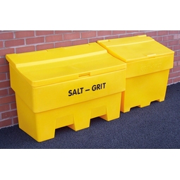 Stackable Grit/Salt Bin Yellow 10 CF