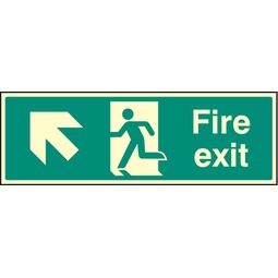 Fire Exit Forward Left Photo  - Rigid Sign