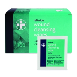 Reliwipe Sterile Cleansing Wipes (Box 100)
