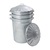 Stacking Galvanised Dustbin with Metal Lid