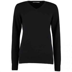 Kustom Kit Arundel Women's V Neck Sweater Black