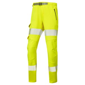 Leo Starcross EcoViz Sustainable Women's High-Visibility Stretch Work Trouser Yellow