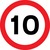 10mph Safety Sign
