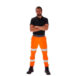 Leo Hawkridge EcoViz Jog Trouser Orange