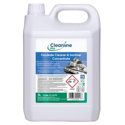 Cleanline Eco Foodsafe Cleaner & Sanitiser Concentrate 5 Litre