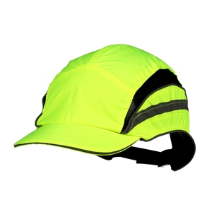 3M 2021866 First Base 3 Bump Cap Classic High Visibility Reduced Peak Yellow 55MM