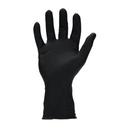 SW MegaMan Absorbent Lined Nitrile Gloves Black (Box 50)