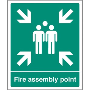 Fire Assembly Point Rigid Plastic Sign