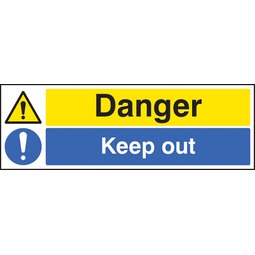 Danger Keep Out Rigid Plastic Sign