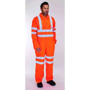 KeepSAFE High-Visibility Rail Polycotton Coverall