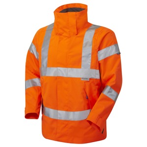Leo Rosemoor Womens High Visibility Rail Jacket Orange