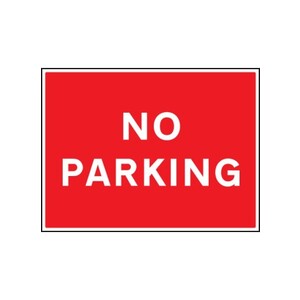 No Parking Safety Sign 