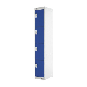 Locker 6 Door Grey, Blue Door 1800 x 300 x 300mm