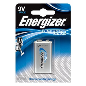 Energizer Lithium Battery Type 9V Single