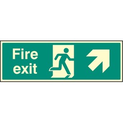 Fire Exit Forward Right Photo  - Rigid Sign