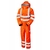 PULSAR High-Visibility Rail Waterproof Breathable Coverall Orange