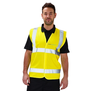 Bodyguard Activwear High Visibility Long Sleeve Polo Shirt Yellow