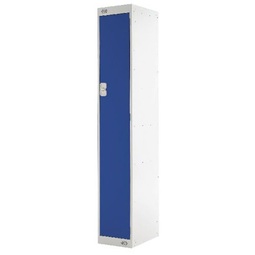 Locker 2 Door Grey, Blue Door 1800 x 300 x 450mm