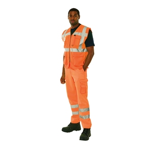 KeepSAFE Pro High Visibility Superior Safety Waistcoat Orange