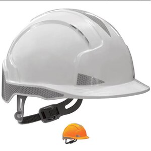 JSP Evolite CR2 Reflective Slip Ratchet Safety Helmet - Blue