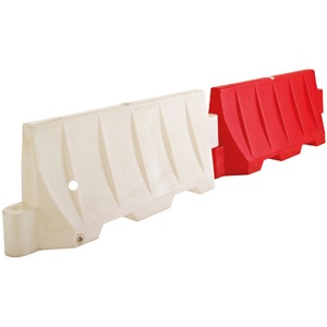 Oaklands Site Wall Temporary Road Barrier Red 1500x650x400MM
