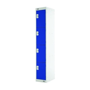 Locker 1 Door Grey, Blue Door 1800 x 300 x 450mm