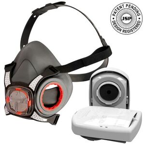 JSP Force8 Half-Mask Respirator with PressToCheck P3 Construction Dust Filters