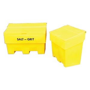 6 Cu Ft Stackable Grit/Salt Bin Yellow
