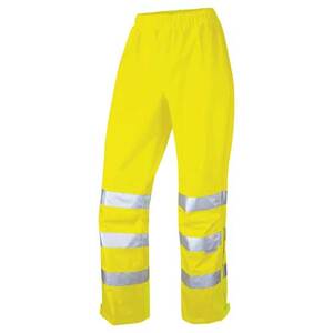 Leo Hannaford Women's Waterproof & Breathable High-Visibility Overtrouser Yellow