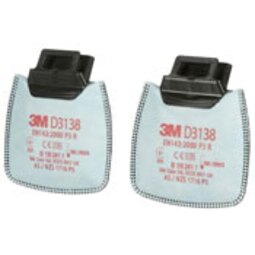 3M Secure Click Particulate and Nuisance Odour Filter P3 R D3138  Box 10 Pairs