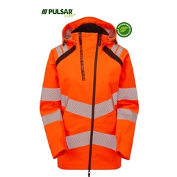 PULSAR LIFE High-Visibility Womens Shell Jacket Orange