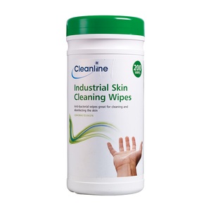 Cleanline Industrial Hand & Surface Cleaning Wipes (Pack 200)