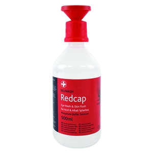 Redcap™ Eye Wash and Skin Flush 500ml Bottle with Cap