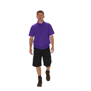 Endurance Short Sleeve Polo Shirt Purple