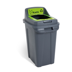 Cleanworks Open Top Recycling Bin for Glass 70 Litre