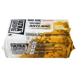 ULTRAGRIME PRO Anti-Bac XXL+ Wipes Pack 100