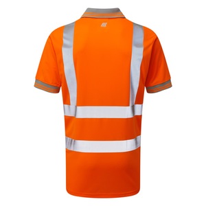 PULSAR Short Sleeved High-Visibility Rail Polo Shirt Orange