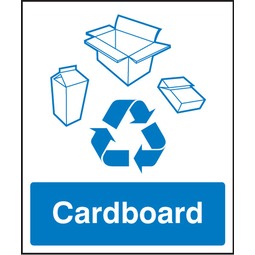 Self Adhesive Cardboard Recycling Sign