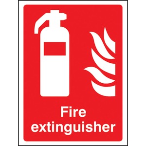 Fire Extinguisher Keep Clear  - Rigid Plastic Sign